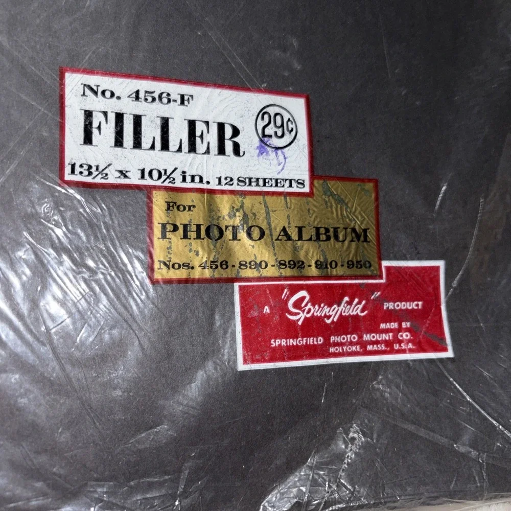 Vintage Springfield Photo Album Filler Pages 456-F - 13.5